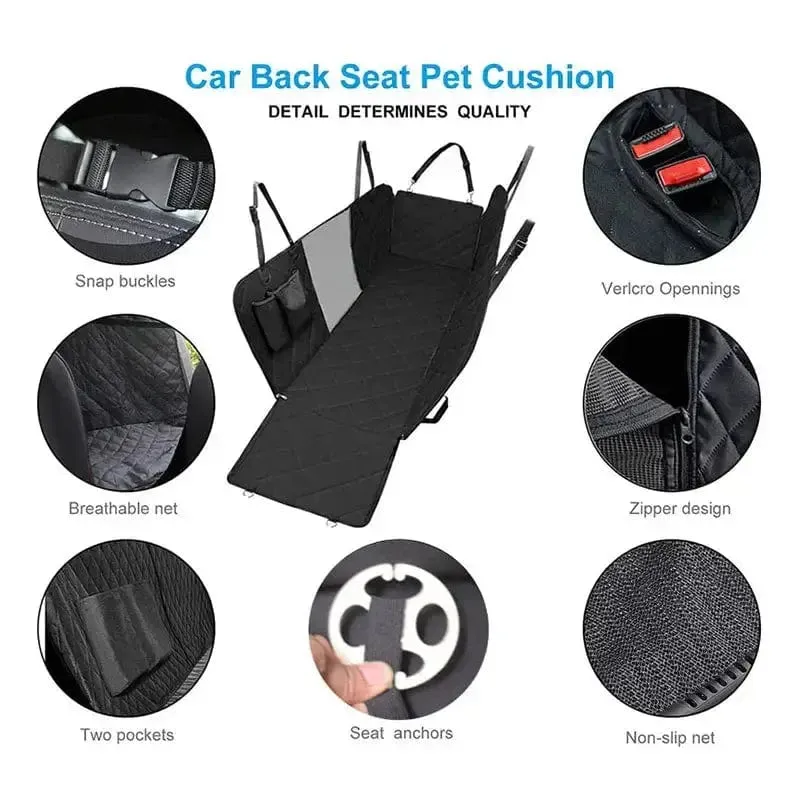 🐾 Keep Your Car Clean and Your Pets Comfortable with Our Double Zipper Car Pet Seat Pad! 🚗✨