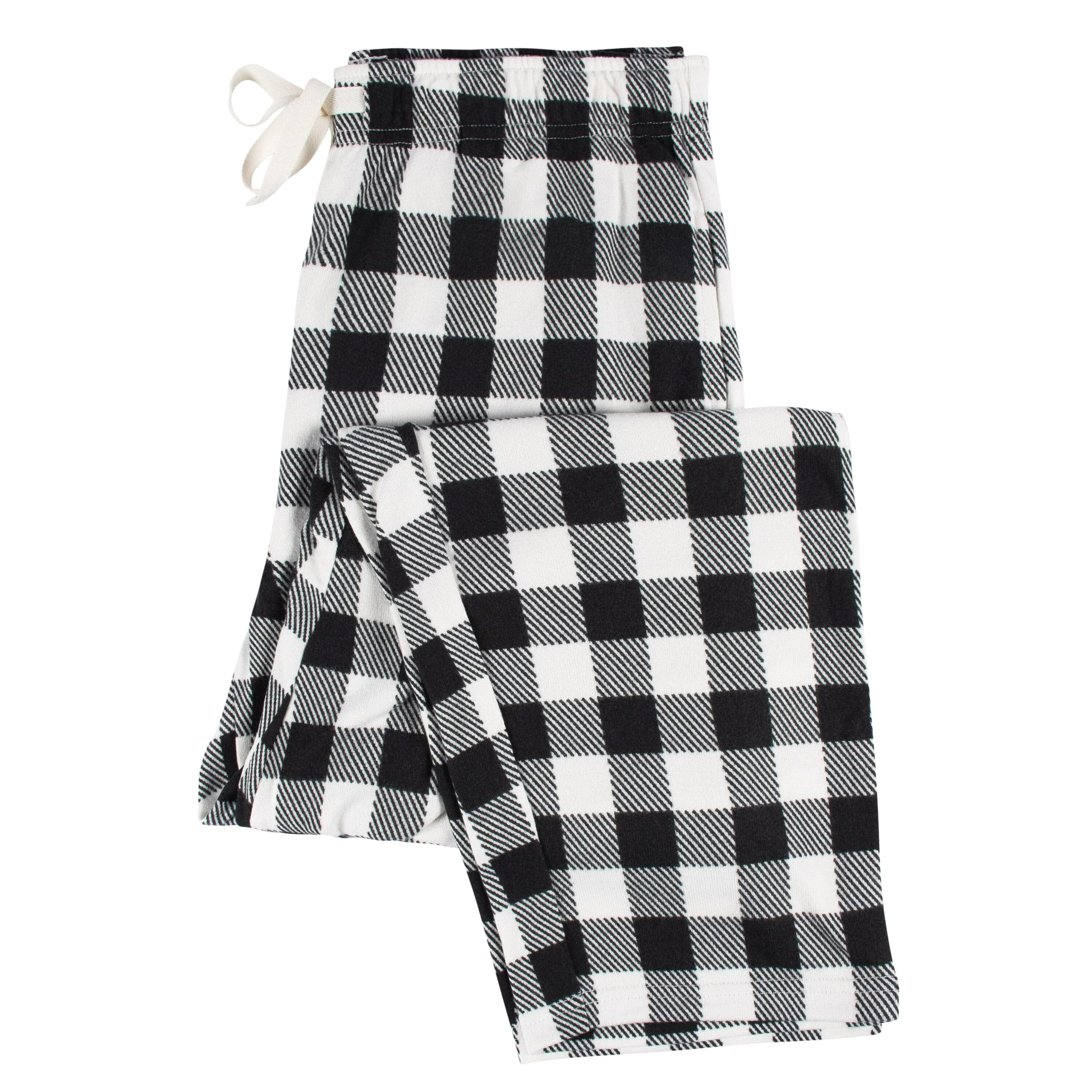 2-Piece Men's Buffalo Plaid Hacci Pajama Set