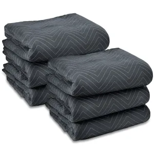 6-Pack, 40"x72" Ultra Thick Pro Moving & Packing Blankets - by Sure-Max