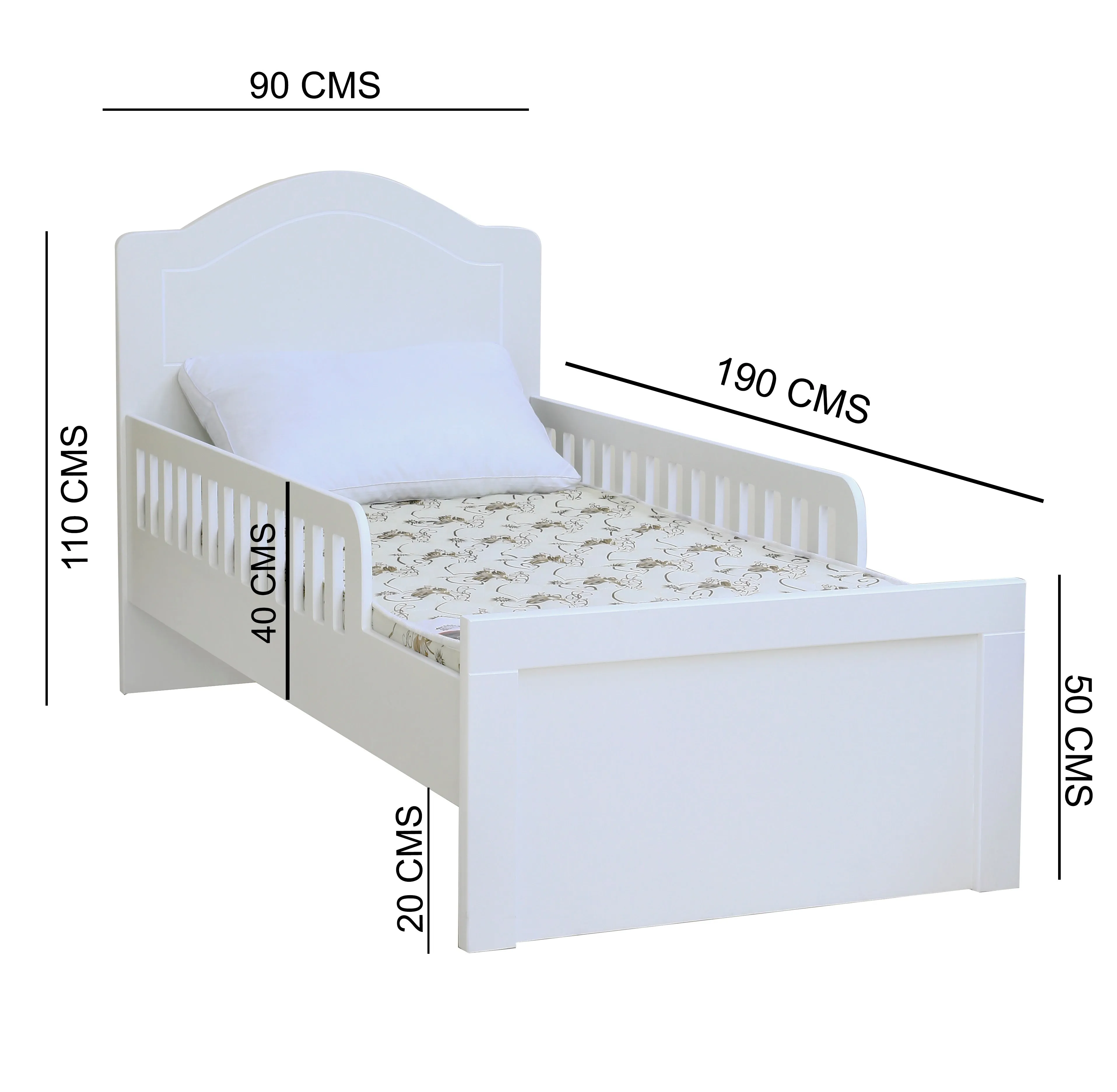 AFT Baby Cot & Kid's Bed White