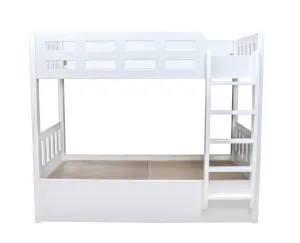 AFT WOW WOODEN BUNK BED, WOODEN, WHITE