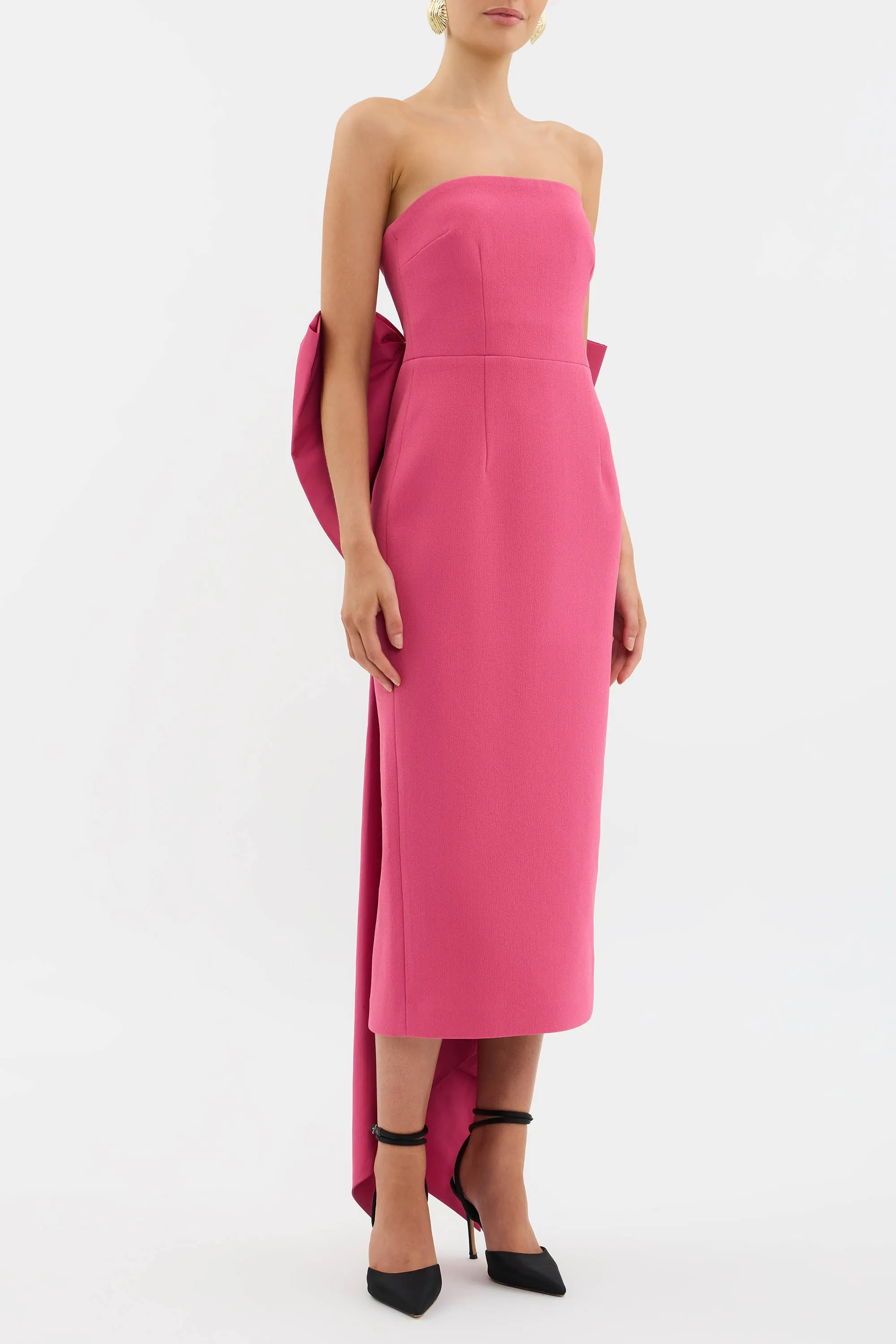 Anais Bow Midi Dress