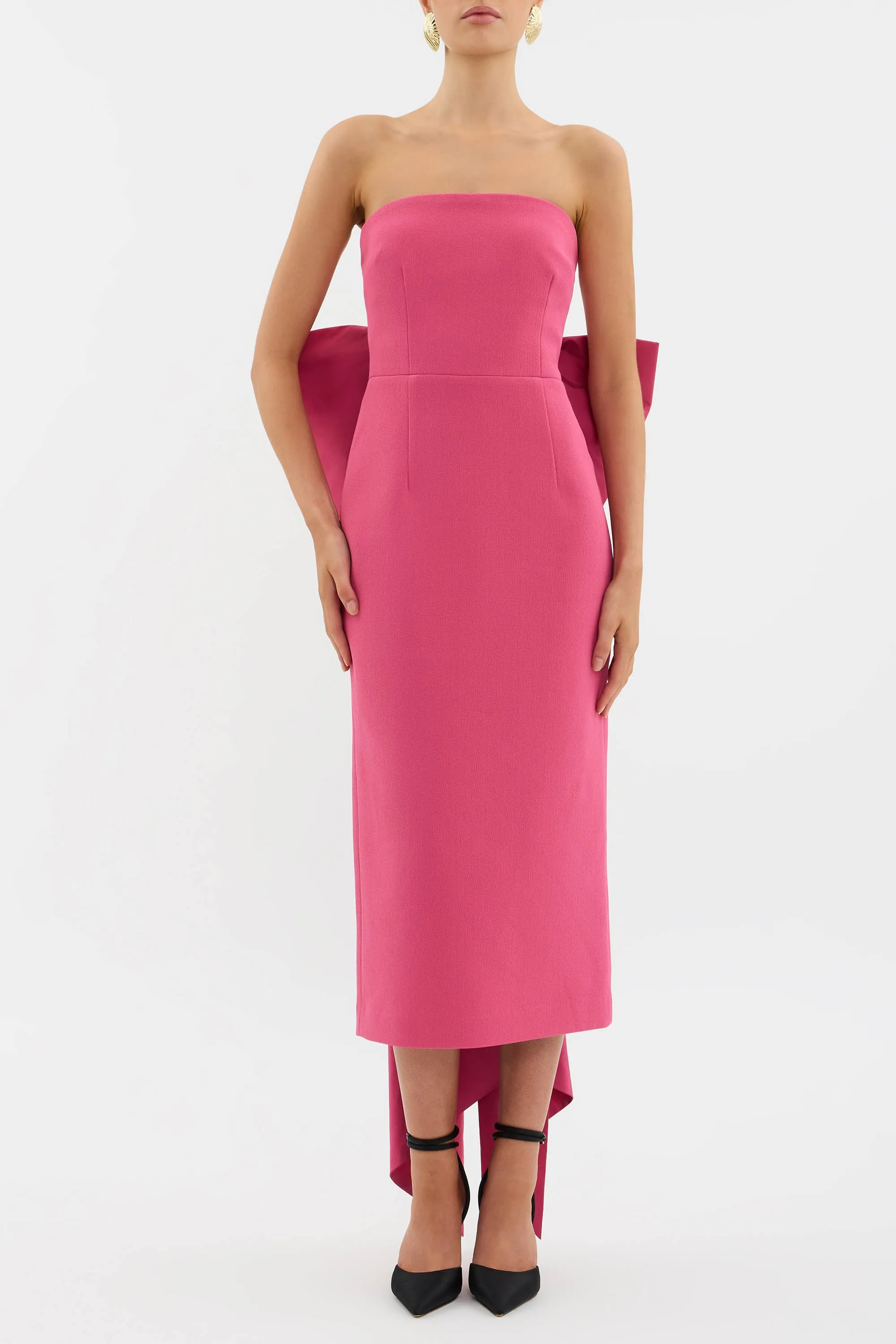 Anais Bow Midi Dress