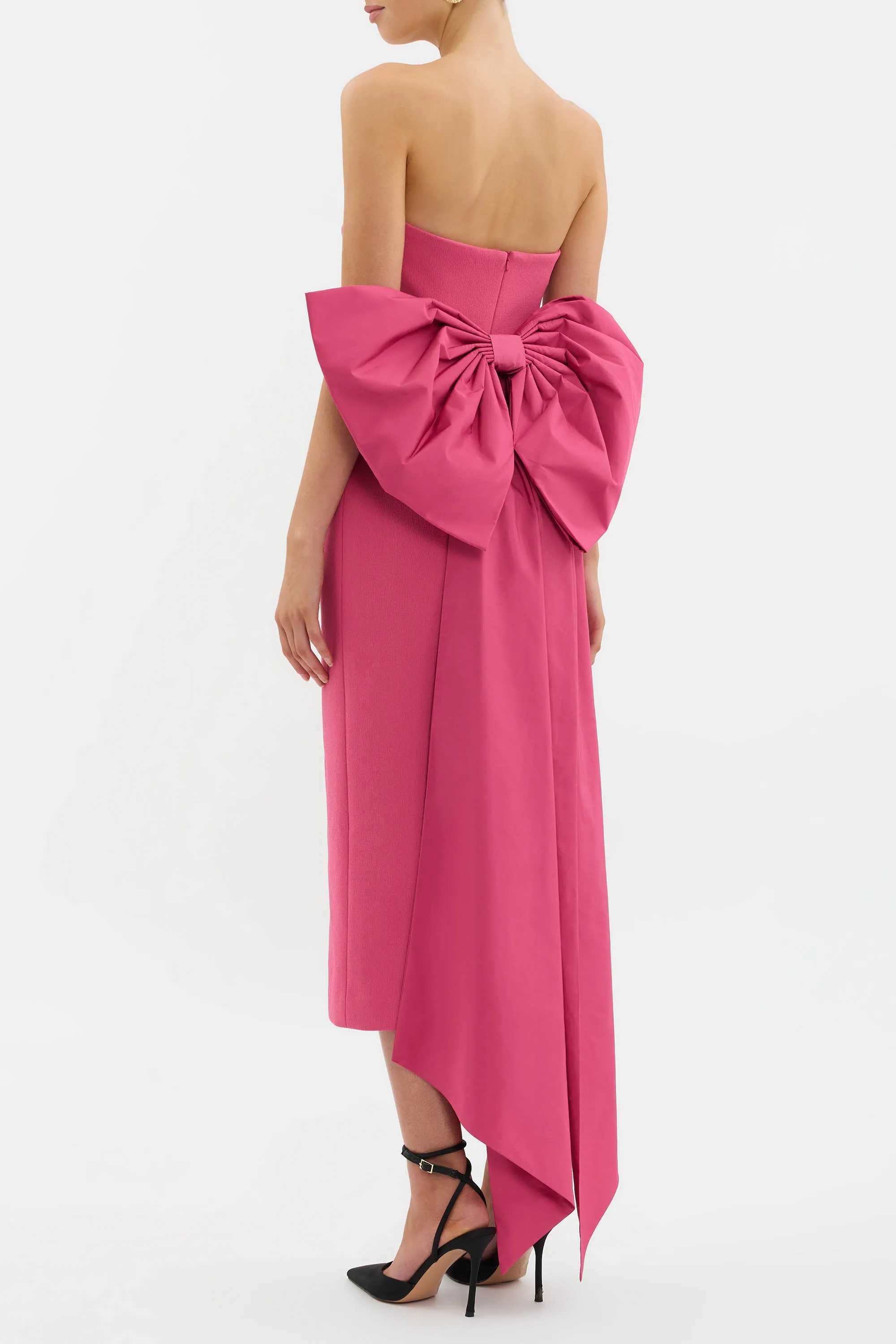 Anais Bow Midi Dress