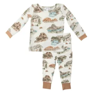 Angel Dear Baby & Toddler Boys Bamboo L/S NATIONAL PARK Loungewear Pajamas