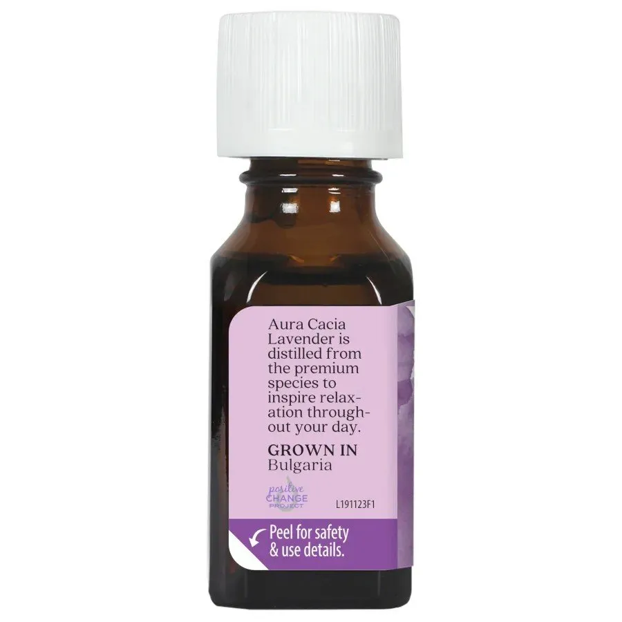 Aura Cacia Lavender Essential Oil 0.5 oz Oil