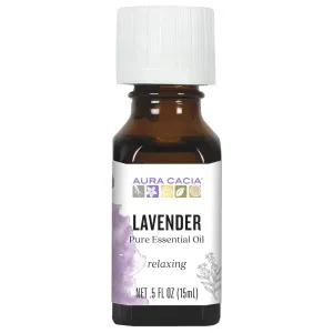 Aura Cacia Lavender Essential Oil 0.5 oz Oil