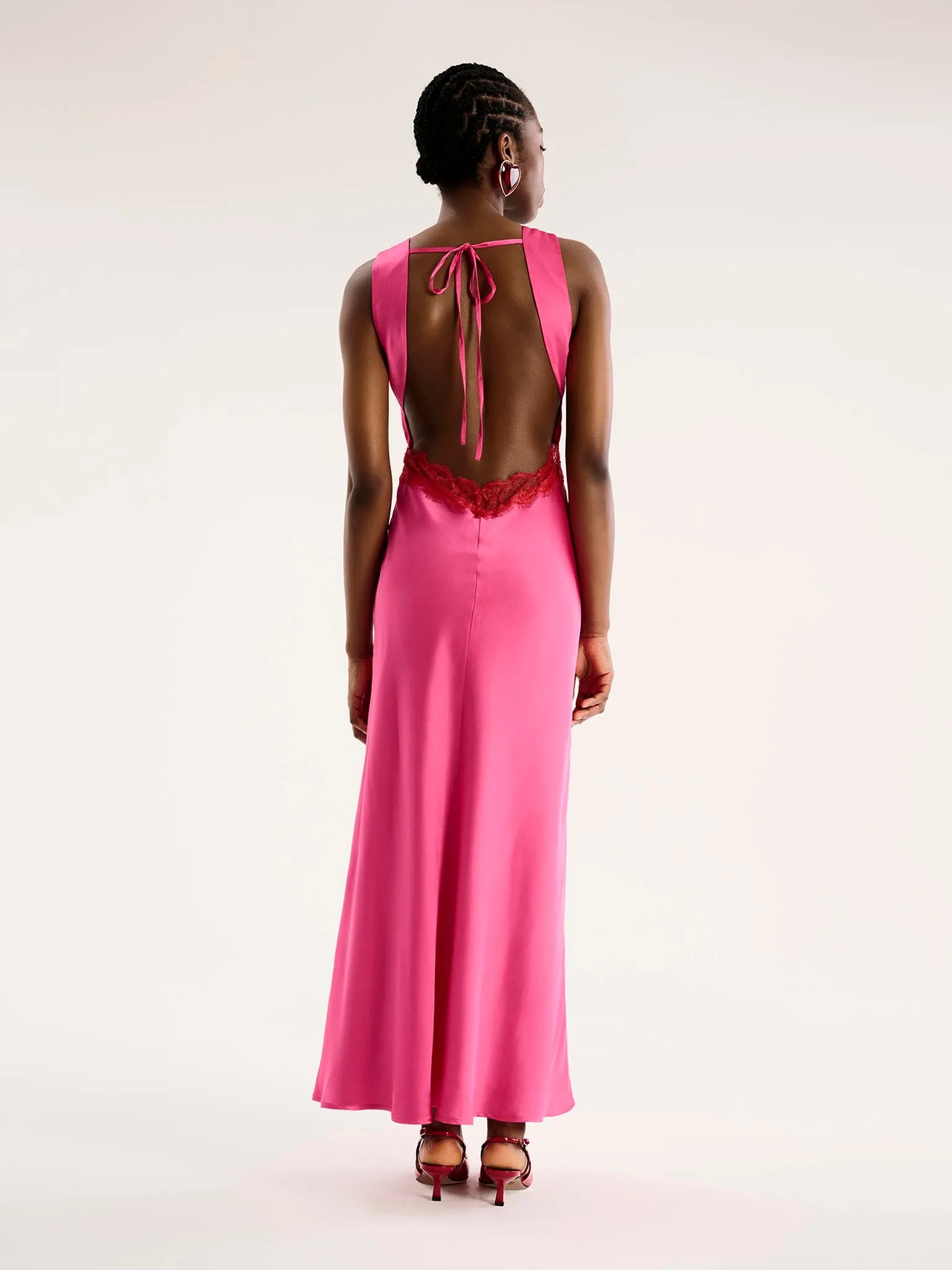 Aurelia Dress in Cerise