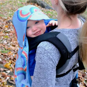 BabyWearing Fleece-lined Cover - RETRO RAINBOW