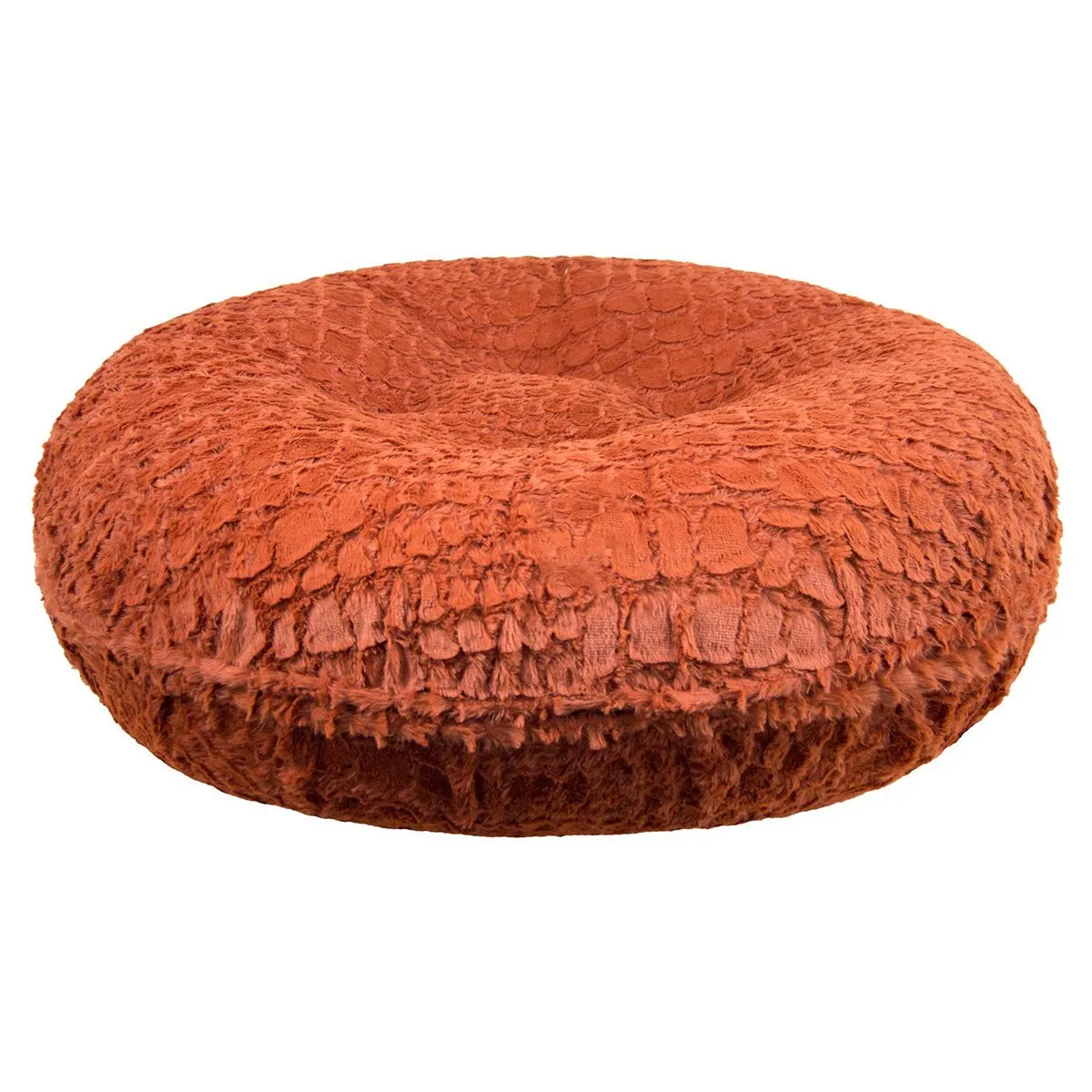 Bagel Dog Bed Serenity Rust