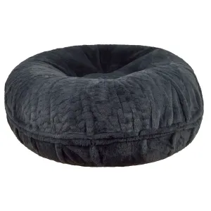 Bagel Dog Bed Short Shag Mystic Grey