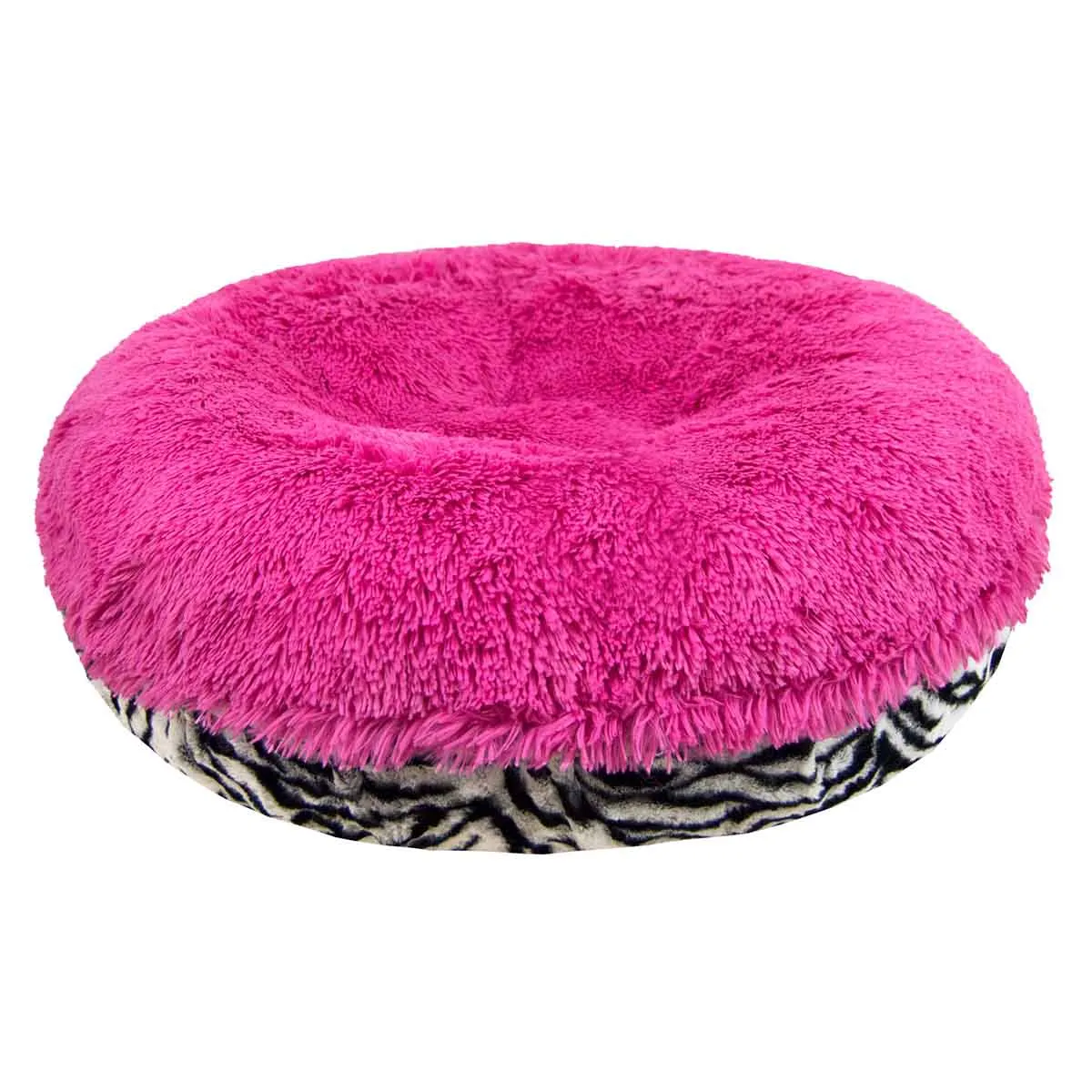 Bagel Dog Bed Zebra/Lollipop