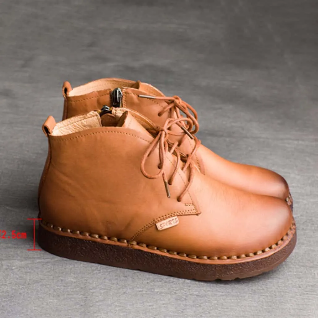 BEST Winter Comfortable Handmade Retro Walking Boots 35-42