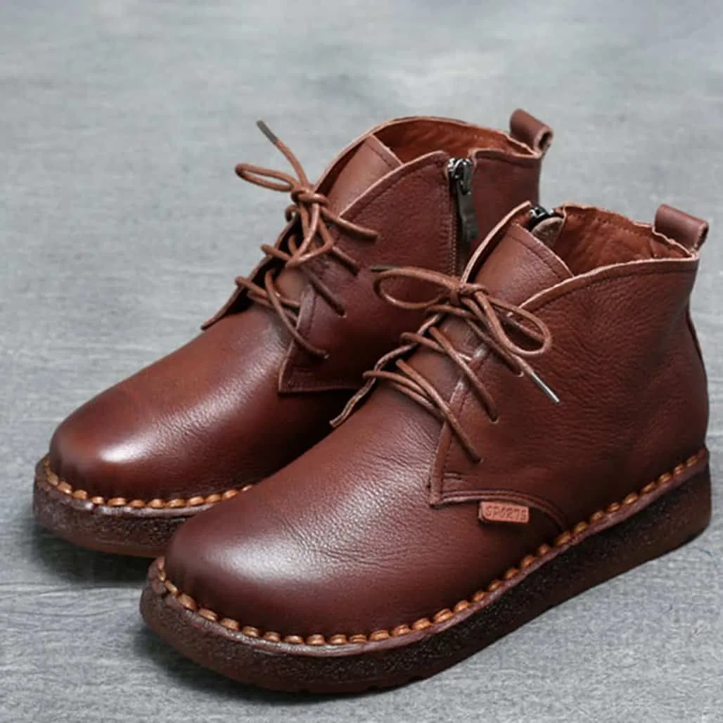 BEST Winter Comfortable Handmade Retro Walking Boots 35-42