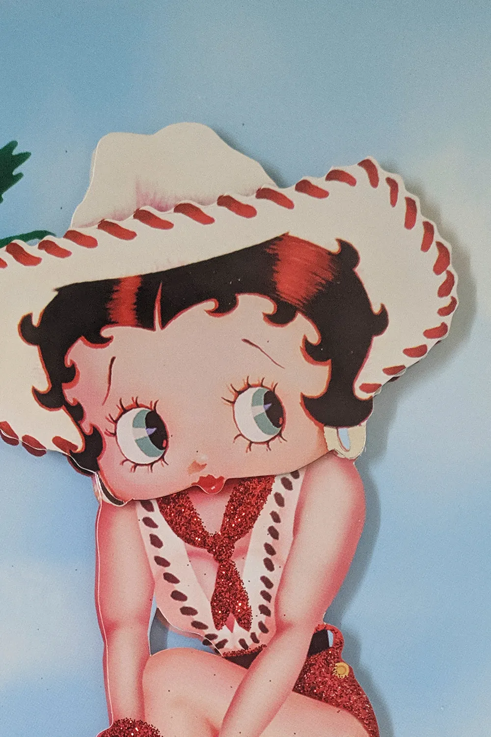 Betty Boop Cowgirl Decoupage Blank Greetings Card (3D)