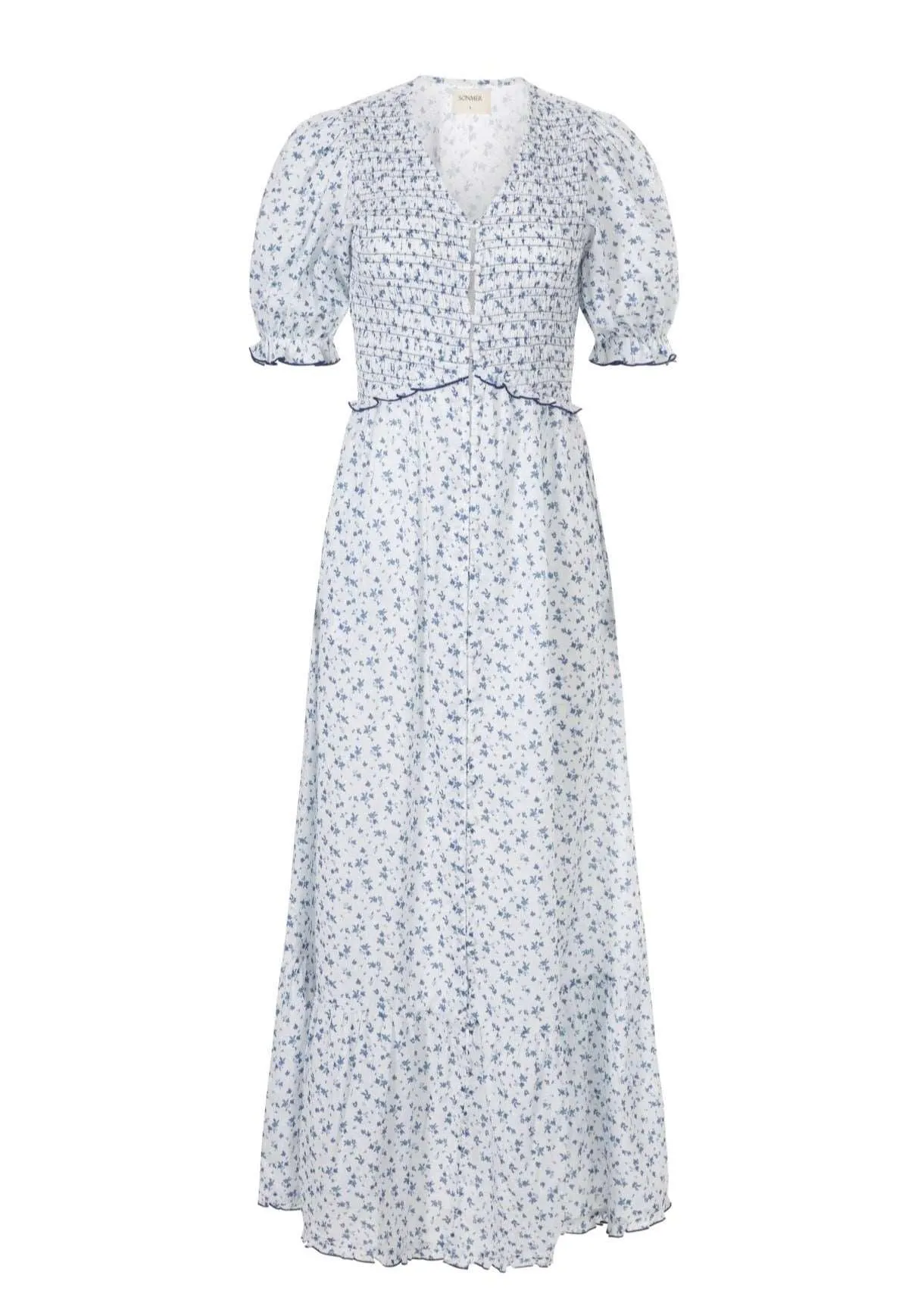 Blue India Smocked Dress