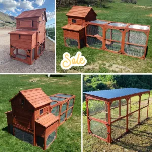 BUNDLE: Orpington Lodge Chicken Coop   Run Extension   Run Roof