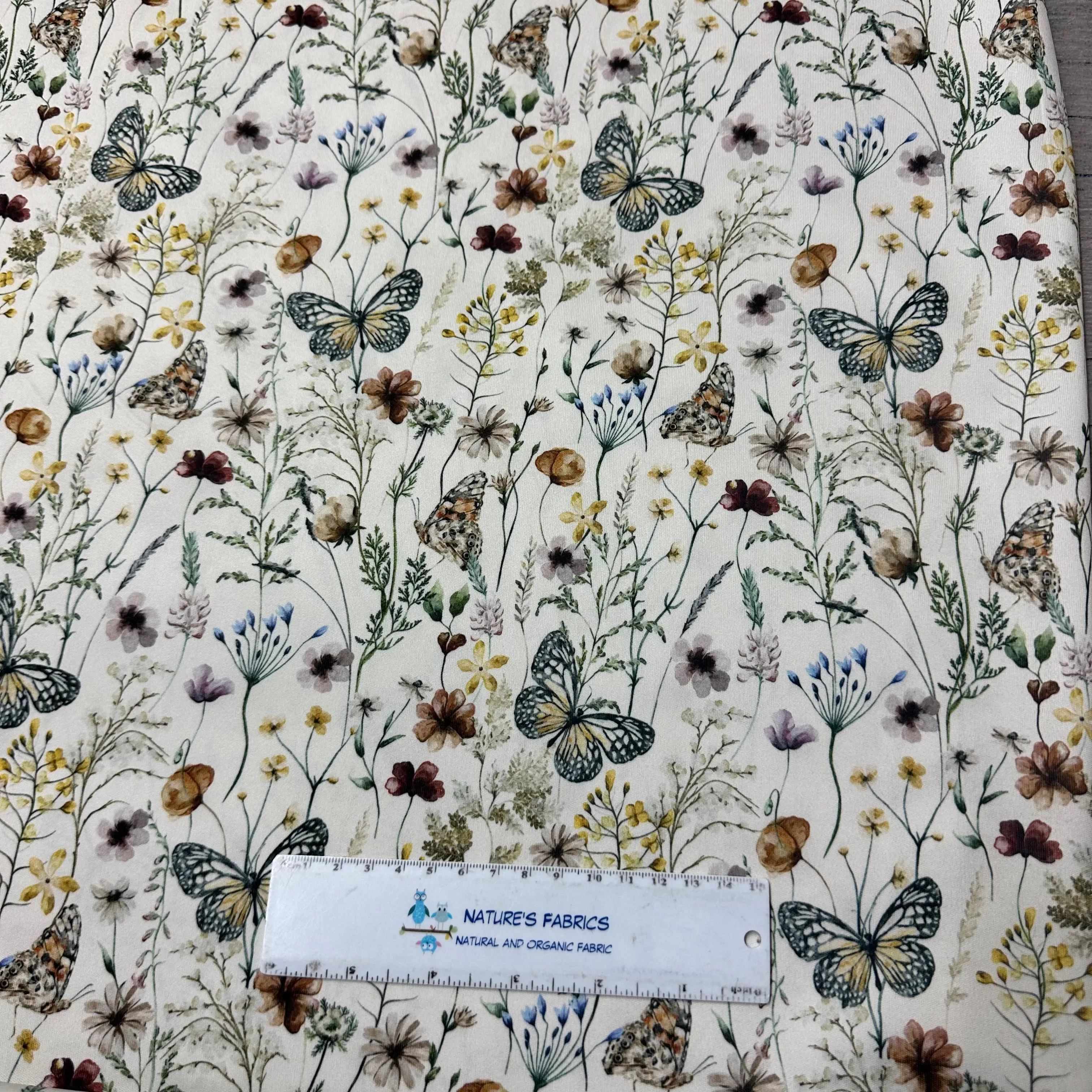 Butterfly Field 1 mil PUL Fabric - Made in the USA