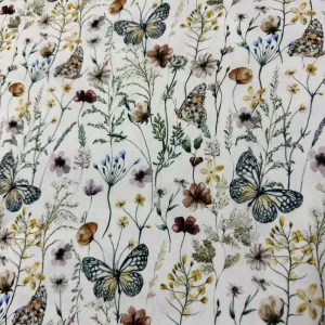 Butterfly Field 1 mil PUL Fabric - Made in the USA