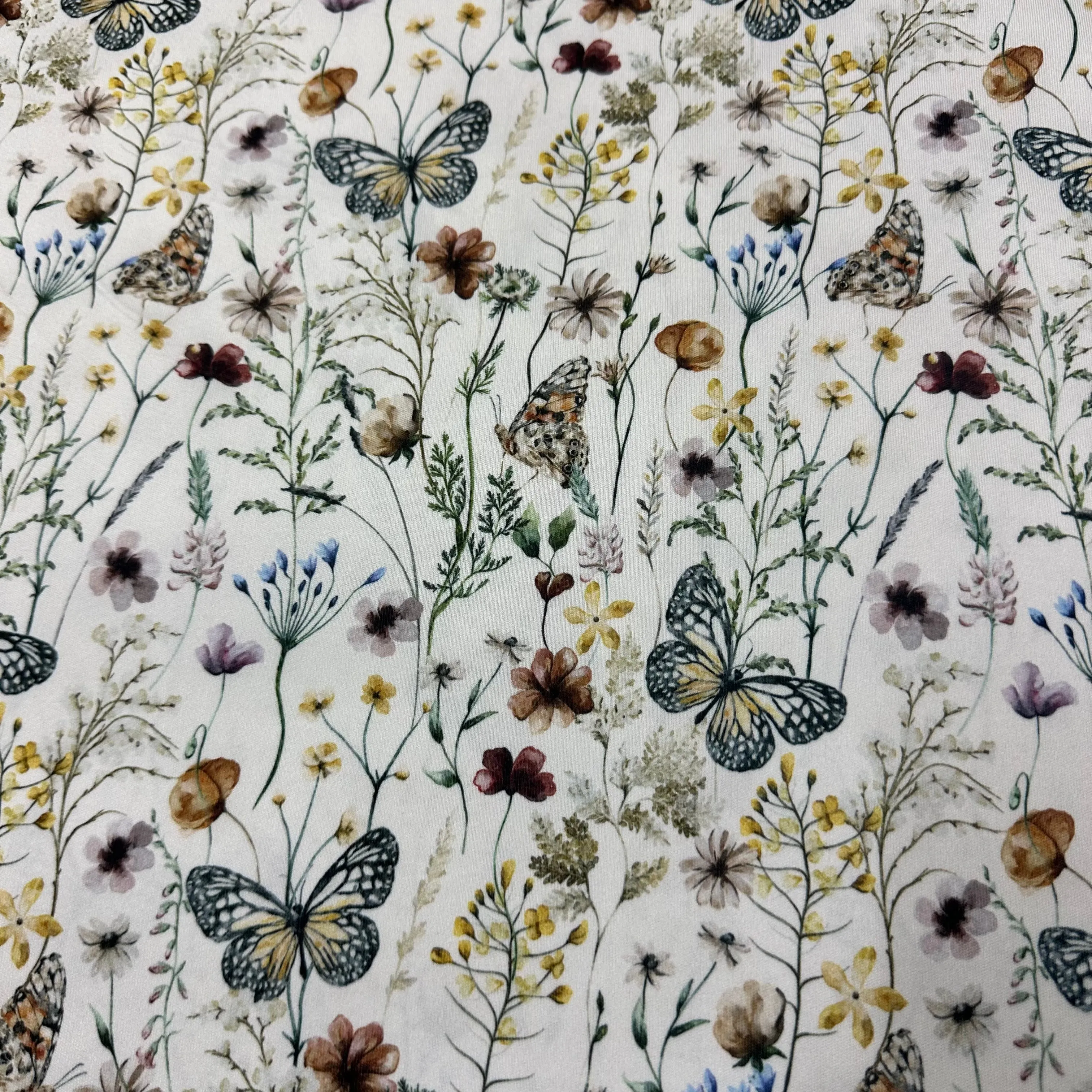 Butterfly Field 1 mil PUL Fabric - Made in the USA