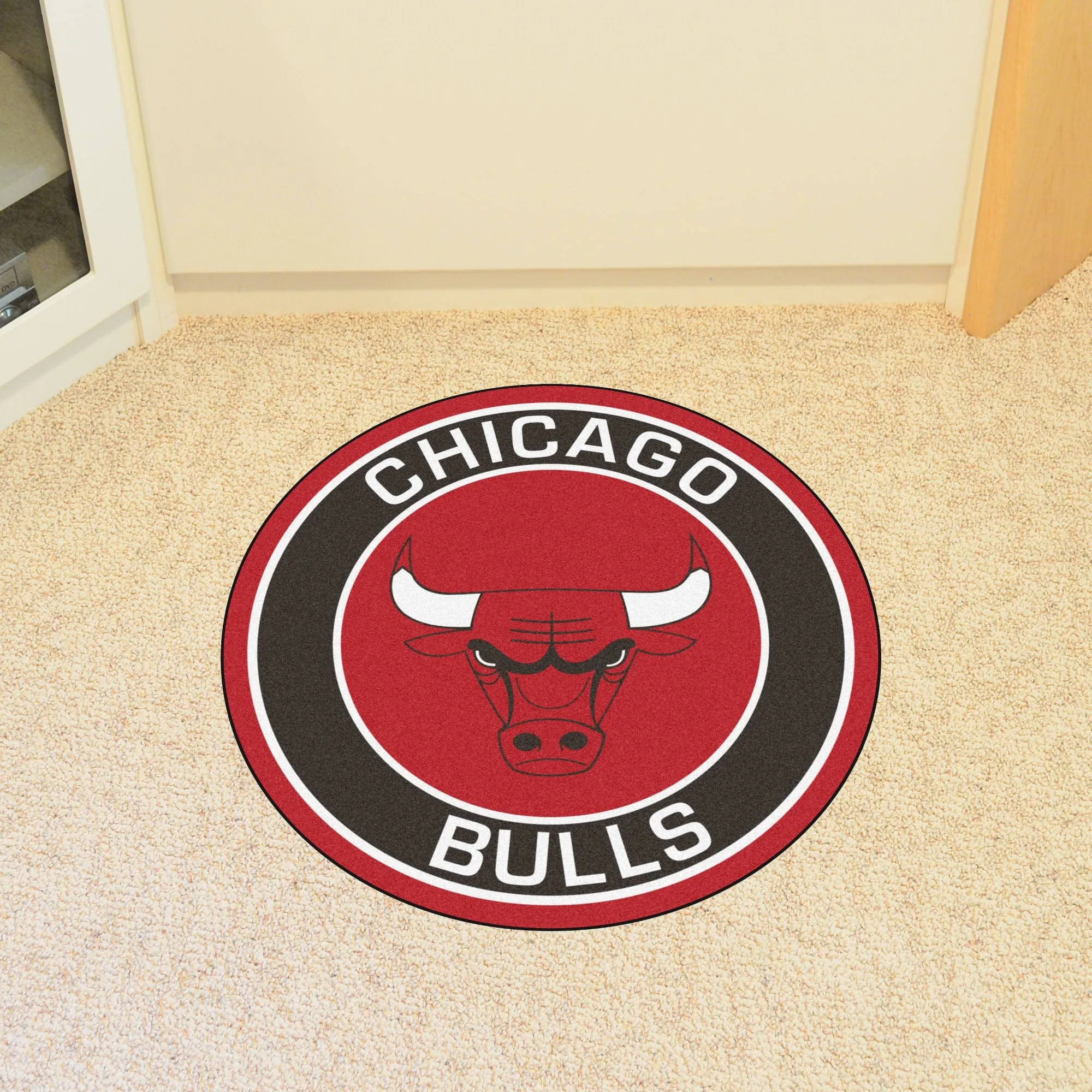 Chicago Bulls Roundel Rug - 27in. Diameter