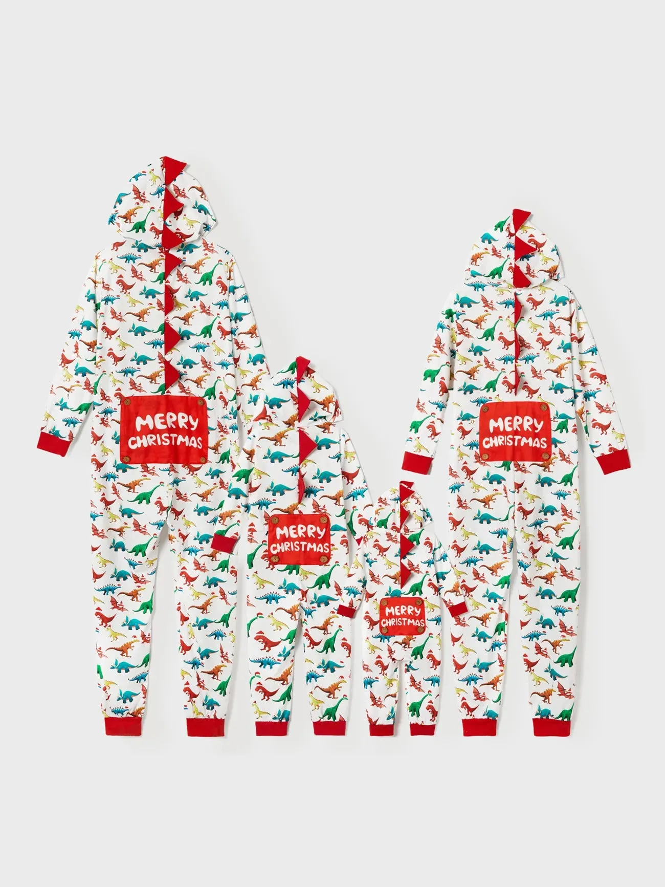 Christmas Family Pajamas With 3D Hooded Design