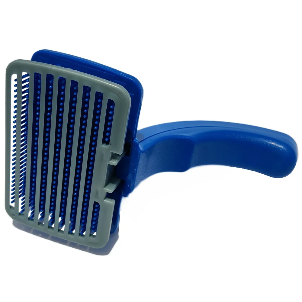 Chullbull Soft Slicker Brush for Dogs (Blue)