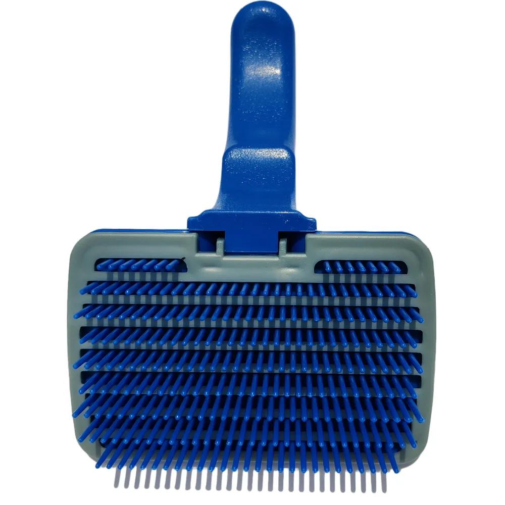 Chullbull Soft Slicker Brush for Dogs (Blue)