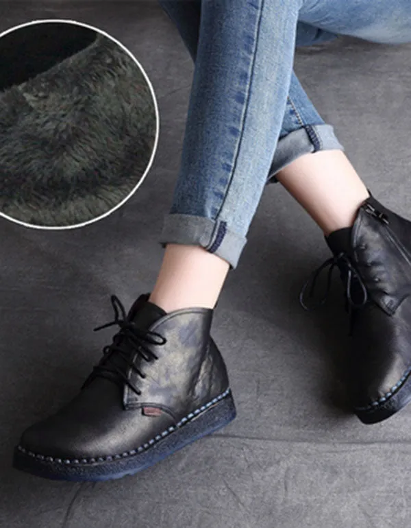 [Clearance]BEST Winter Comfortable Handmade Retro Walking Boots 42