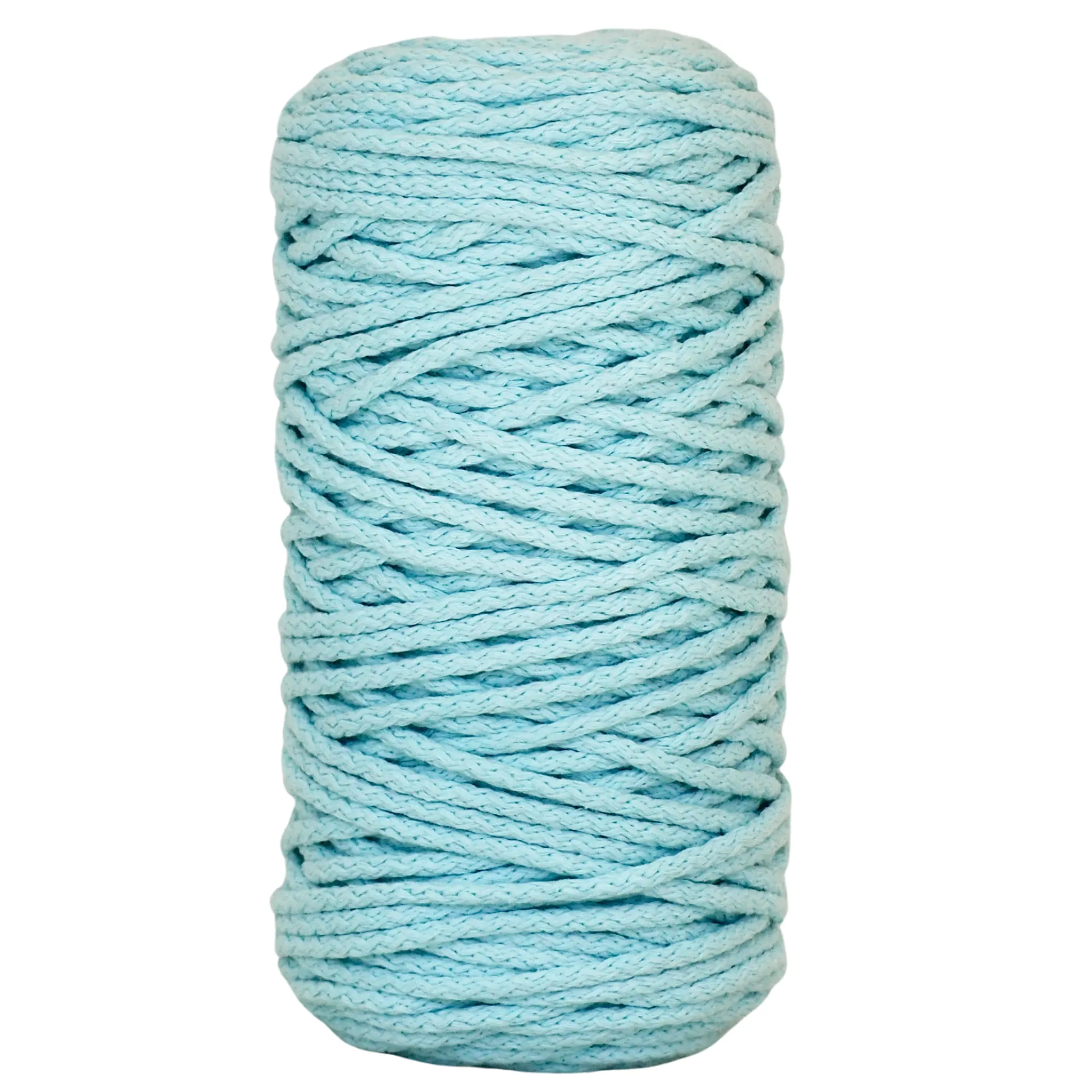 Cotton Braided Cord - 5mm - Sky Blue ♻️