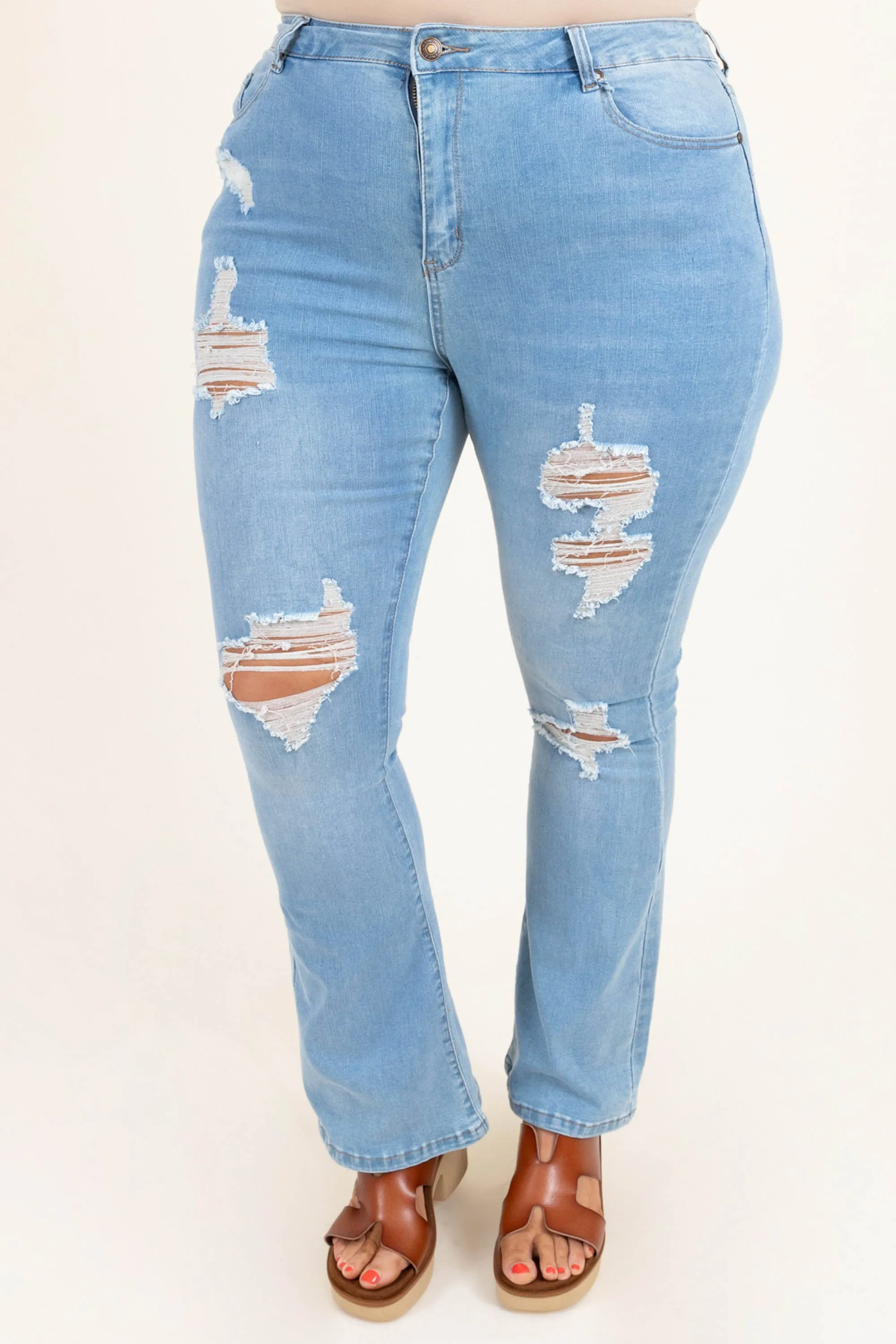 Country Girl Dreams Jeans, Light Wash