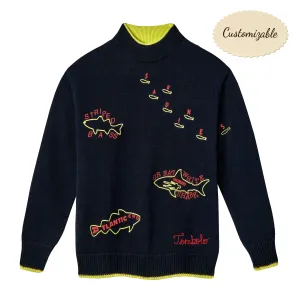 Customizable 'Fishes of the North Atlantic' Sweater