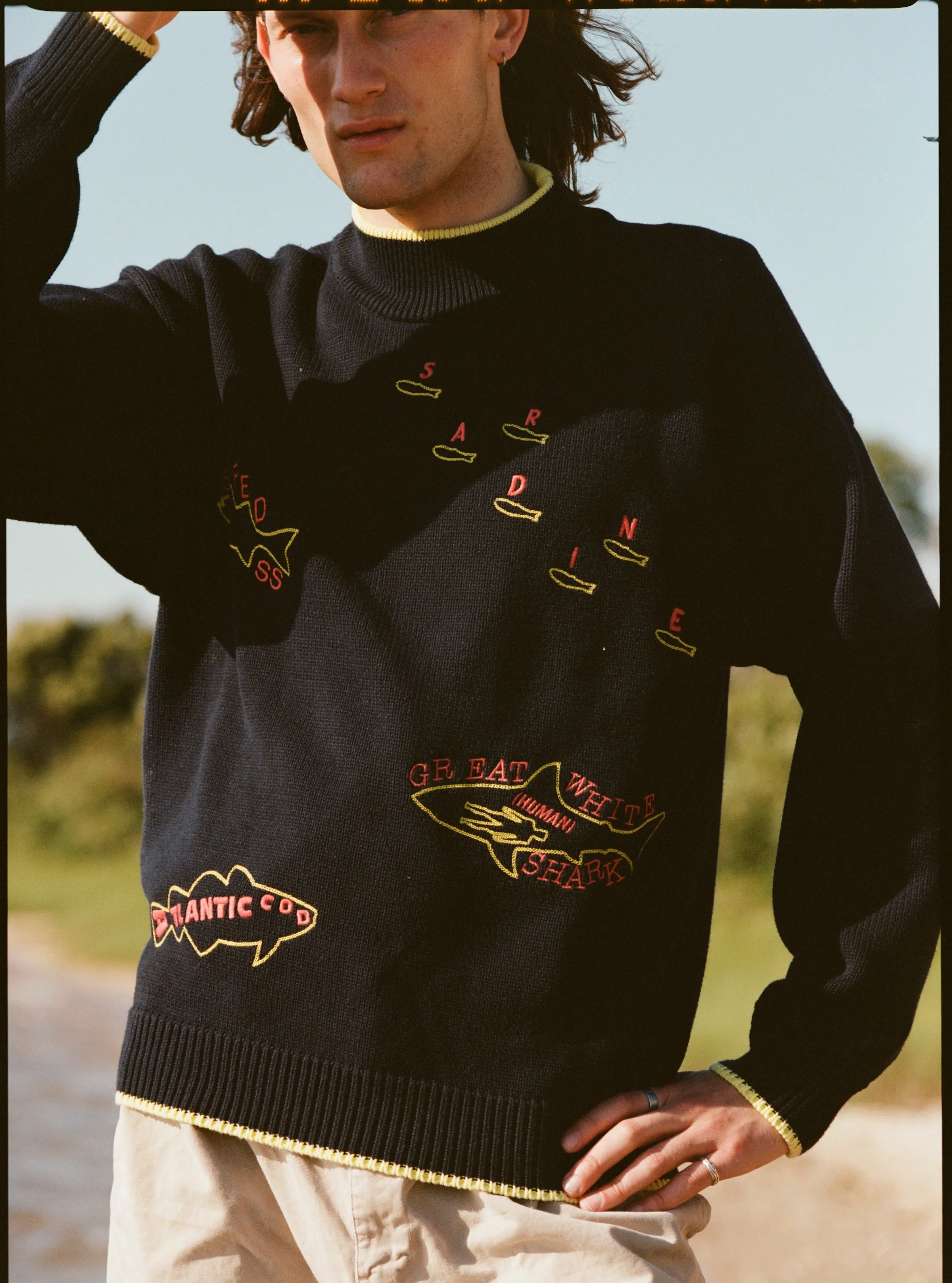 Customizable 'Fishes of the North Atlantic' Sweater