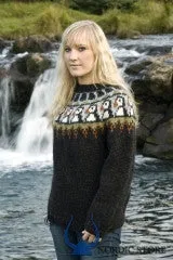 Dark puffin pullover