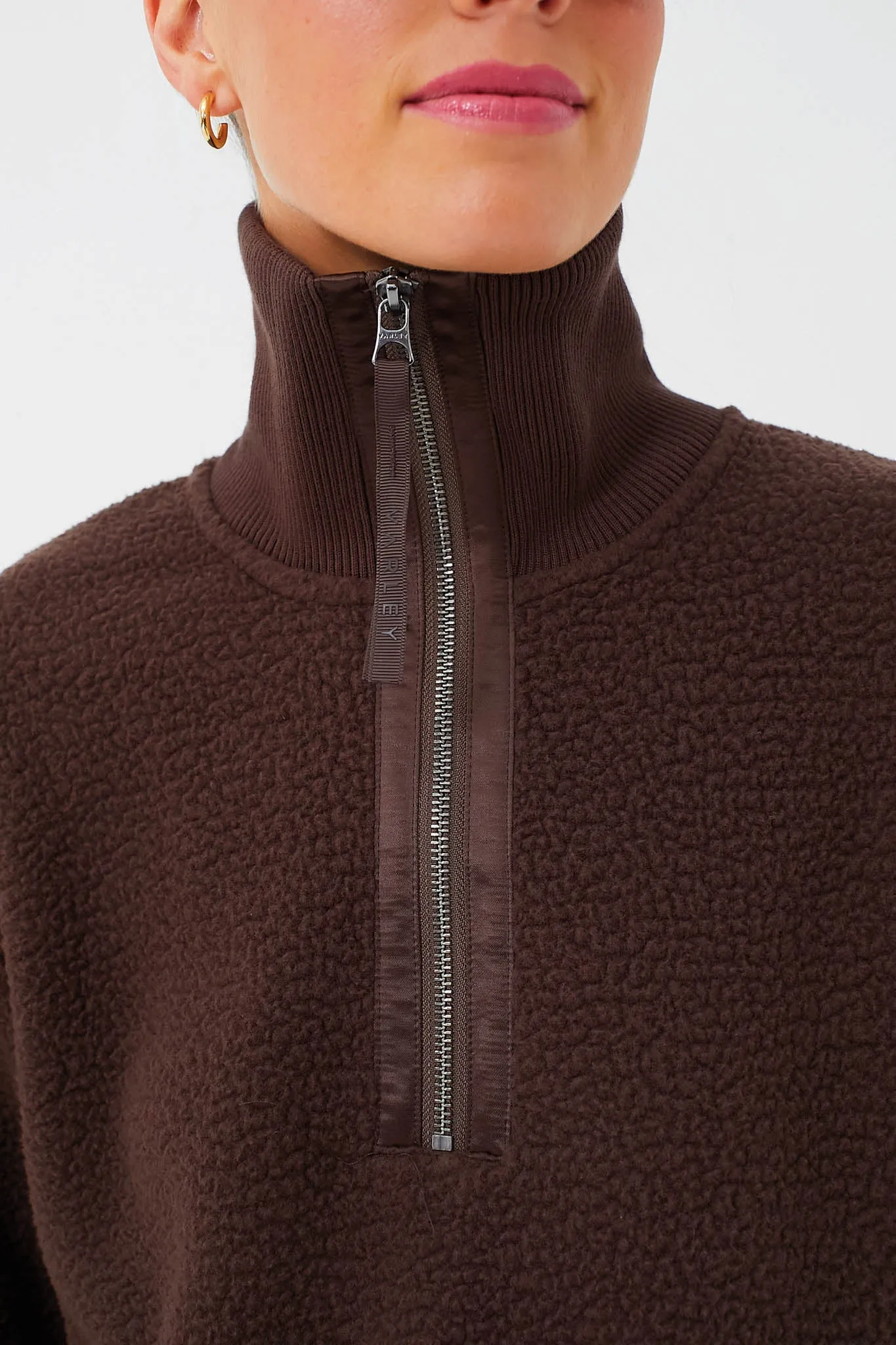 Dark Truffle Roselle Half Zip Fleece