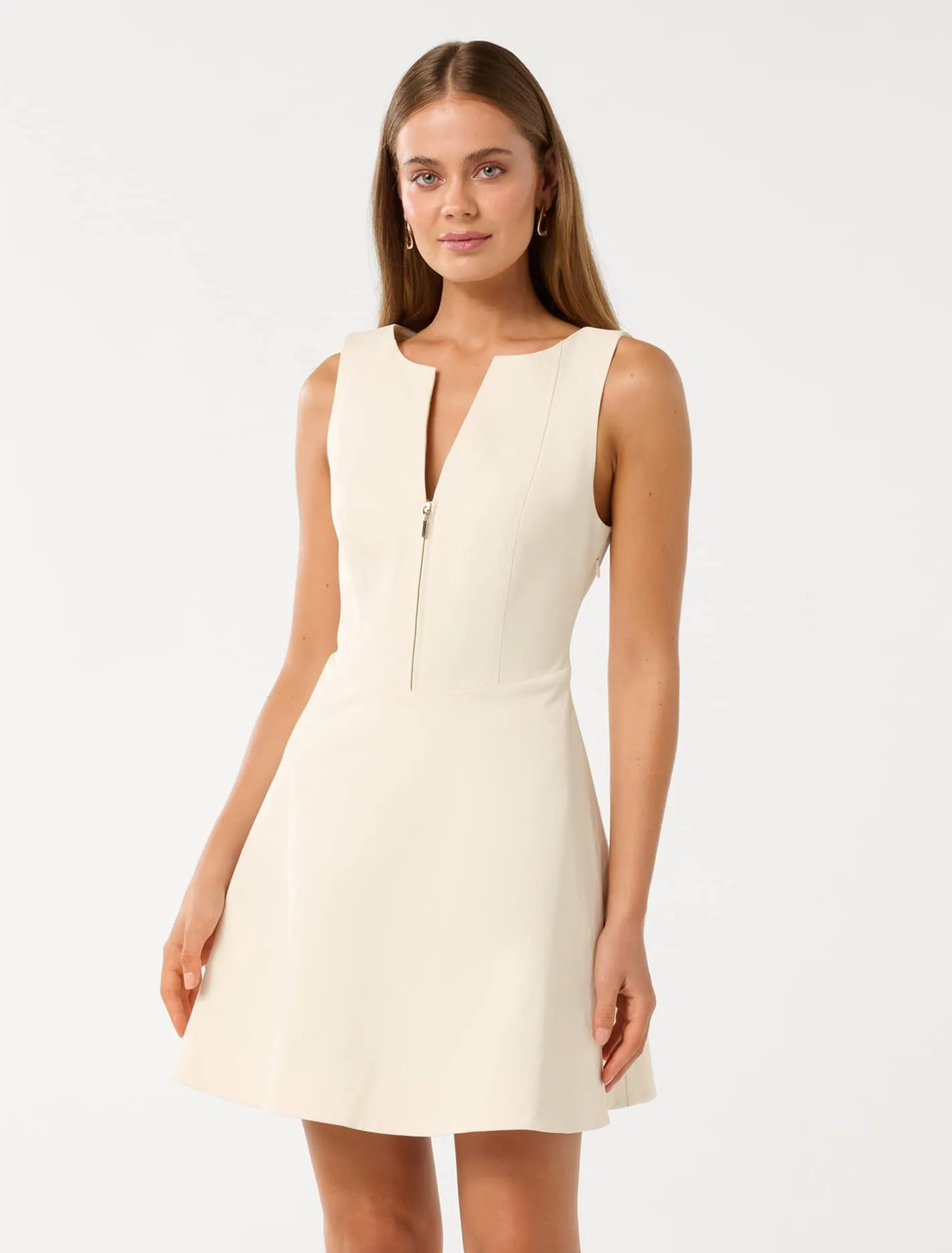 Delaney Zip Detail Mini Dress