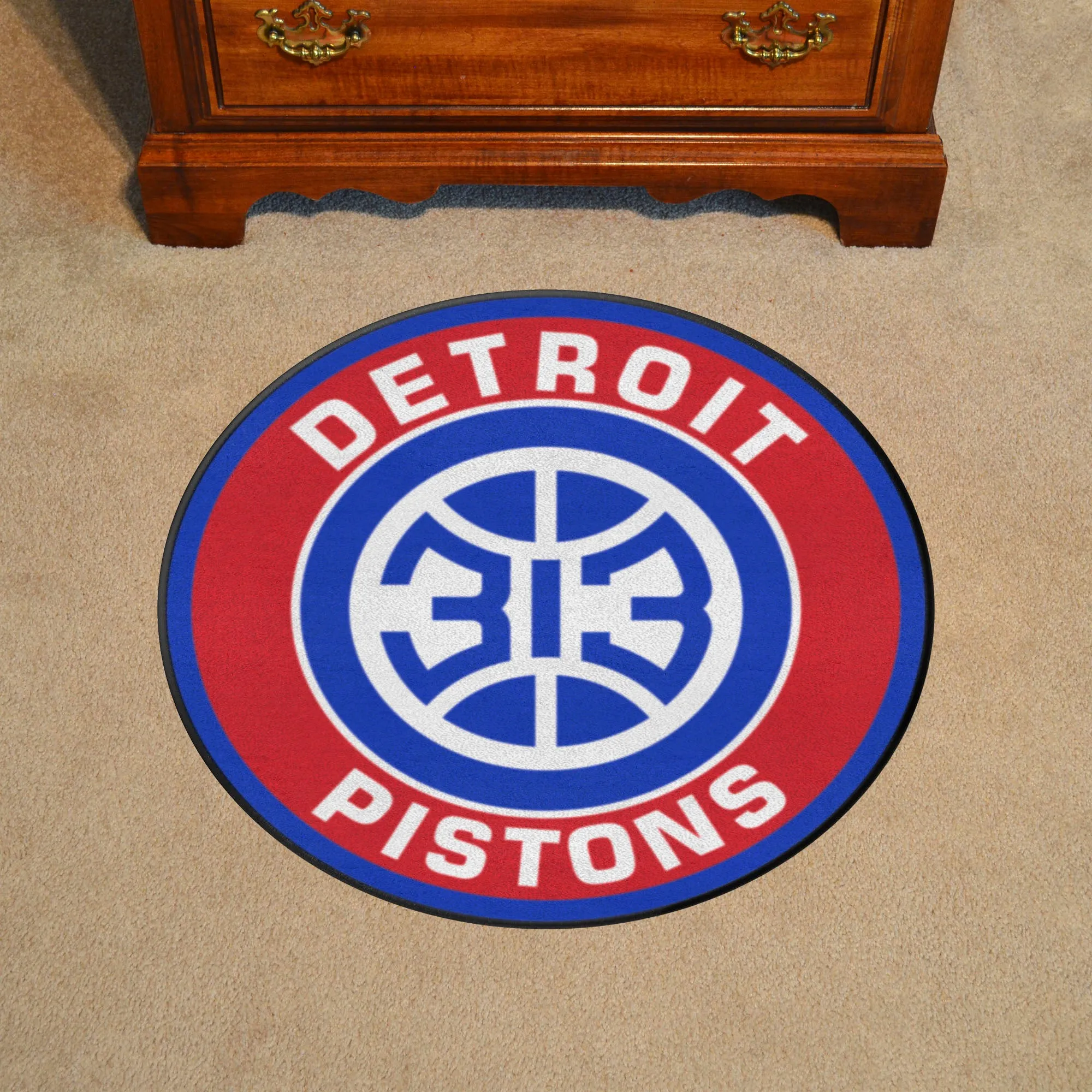 Detroit Pistons Pistons Roundel Rug - 27in. Diameter