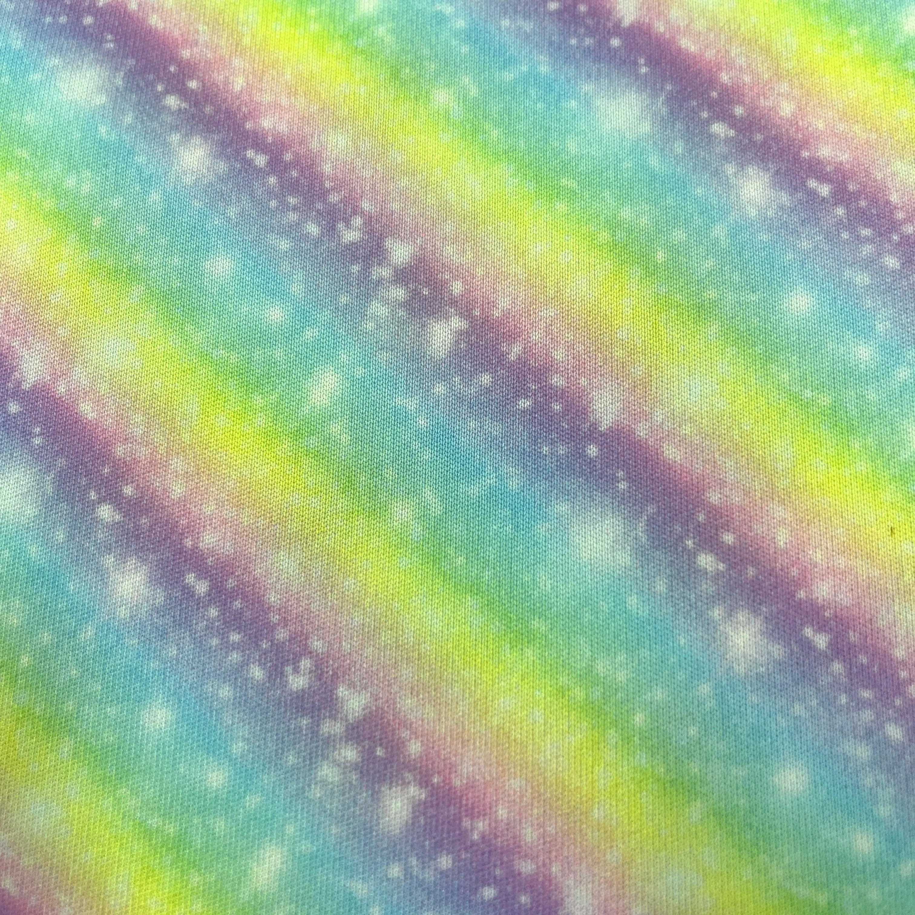 Diagonal Rainbow 1 mil PUL Fabric - Made in the USA