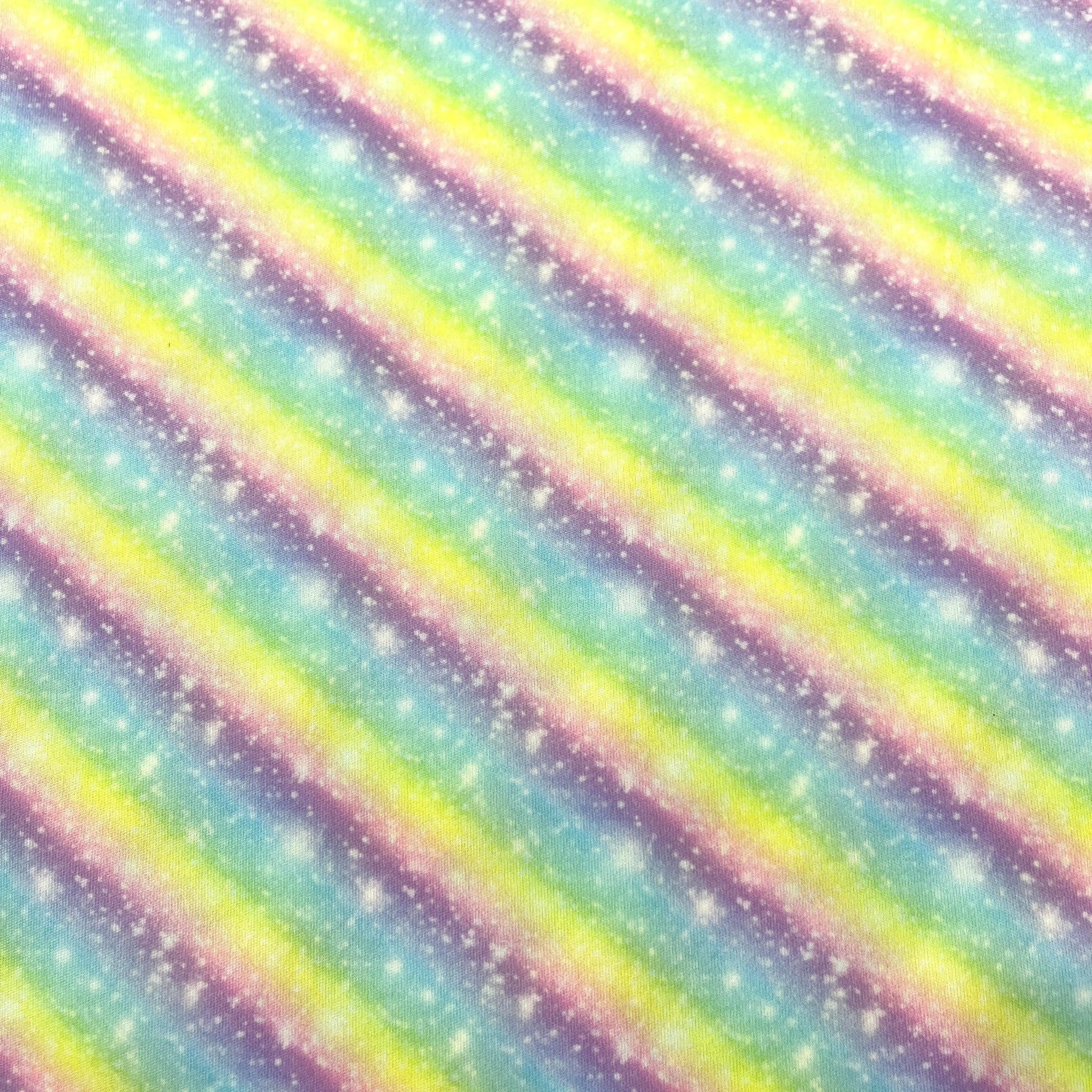 Diagonal Rainbow 1 mil PUL Fabric - Made in the USA