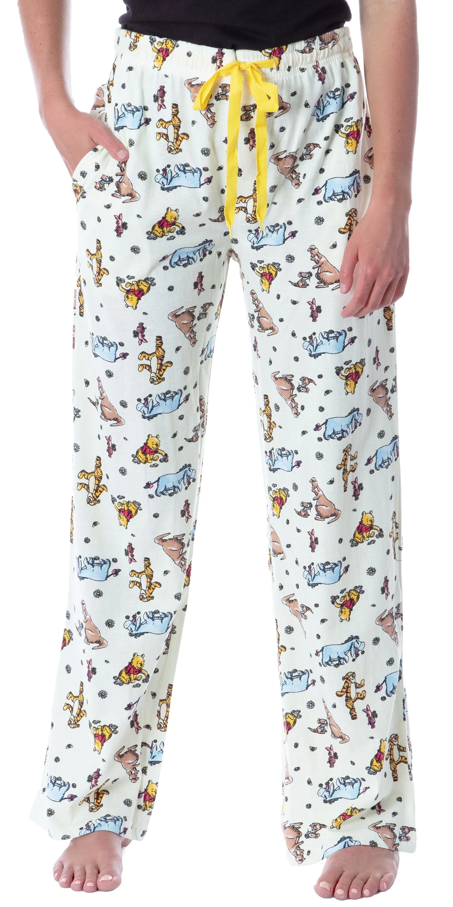 Disney Winnie The Pooh Women's Classic Character Art Loungewear Pajama Pants