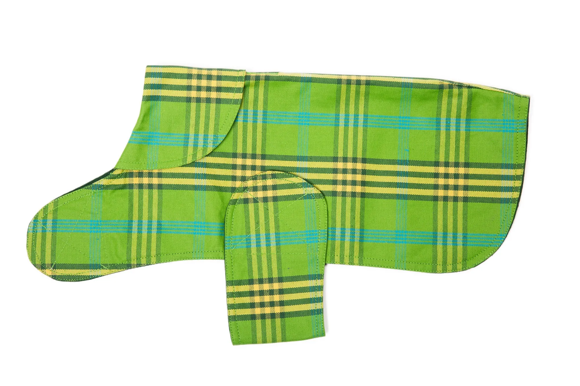 Dog Coat - Raincoat, Waxed Signature Green Plaid