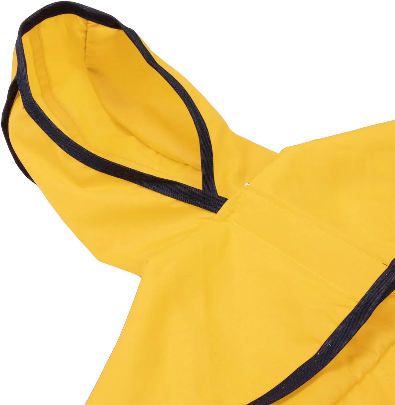 Dog Raincoat Hooded Slicker Poncho for Small to X-Large Dogs and Puppies Yellow - S