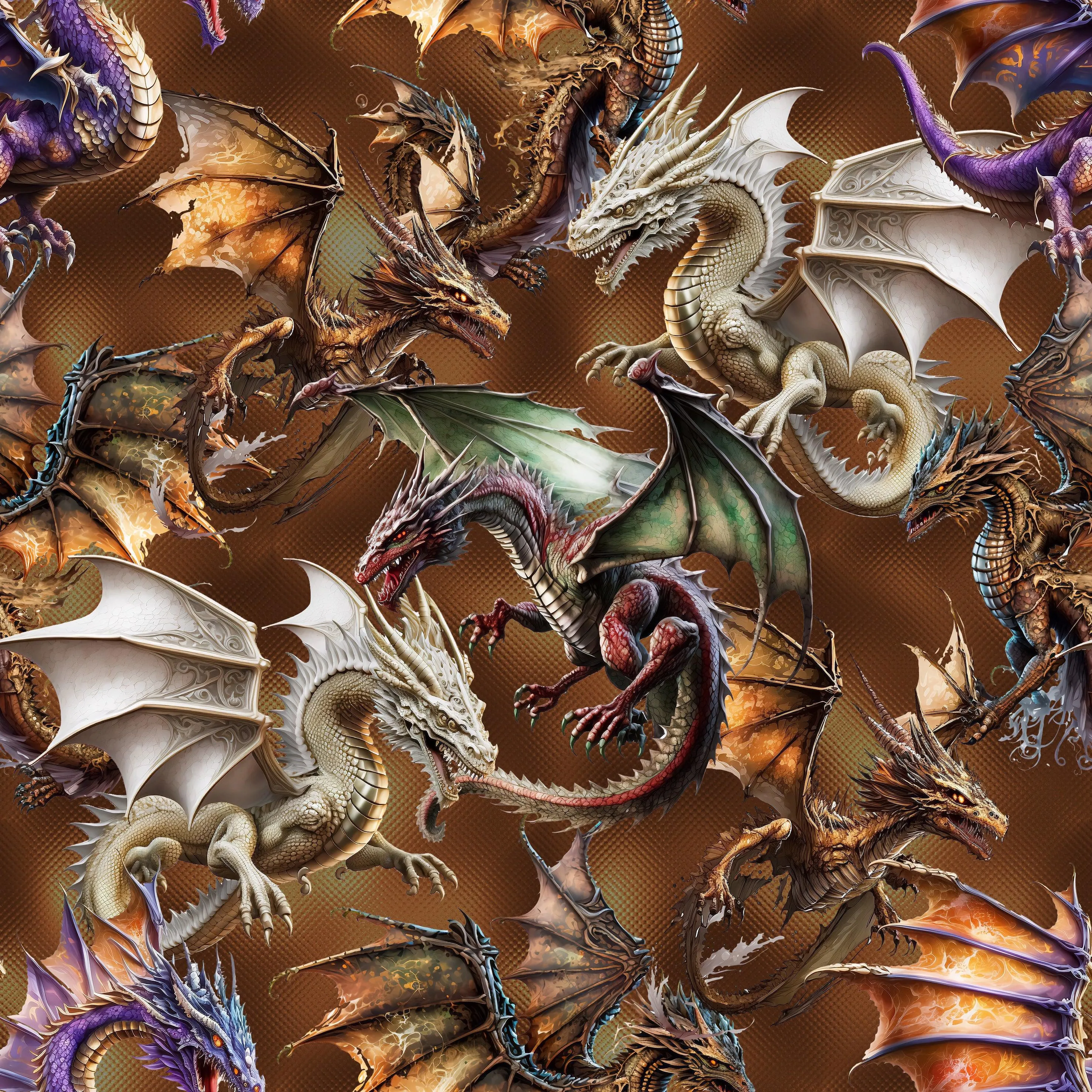 Dragon Toss 1 mil PUL Fabric - Made in the USA