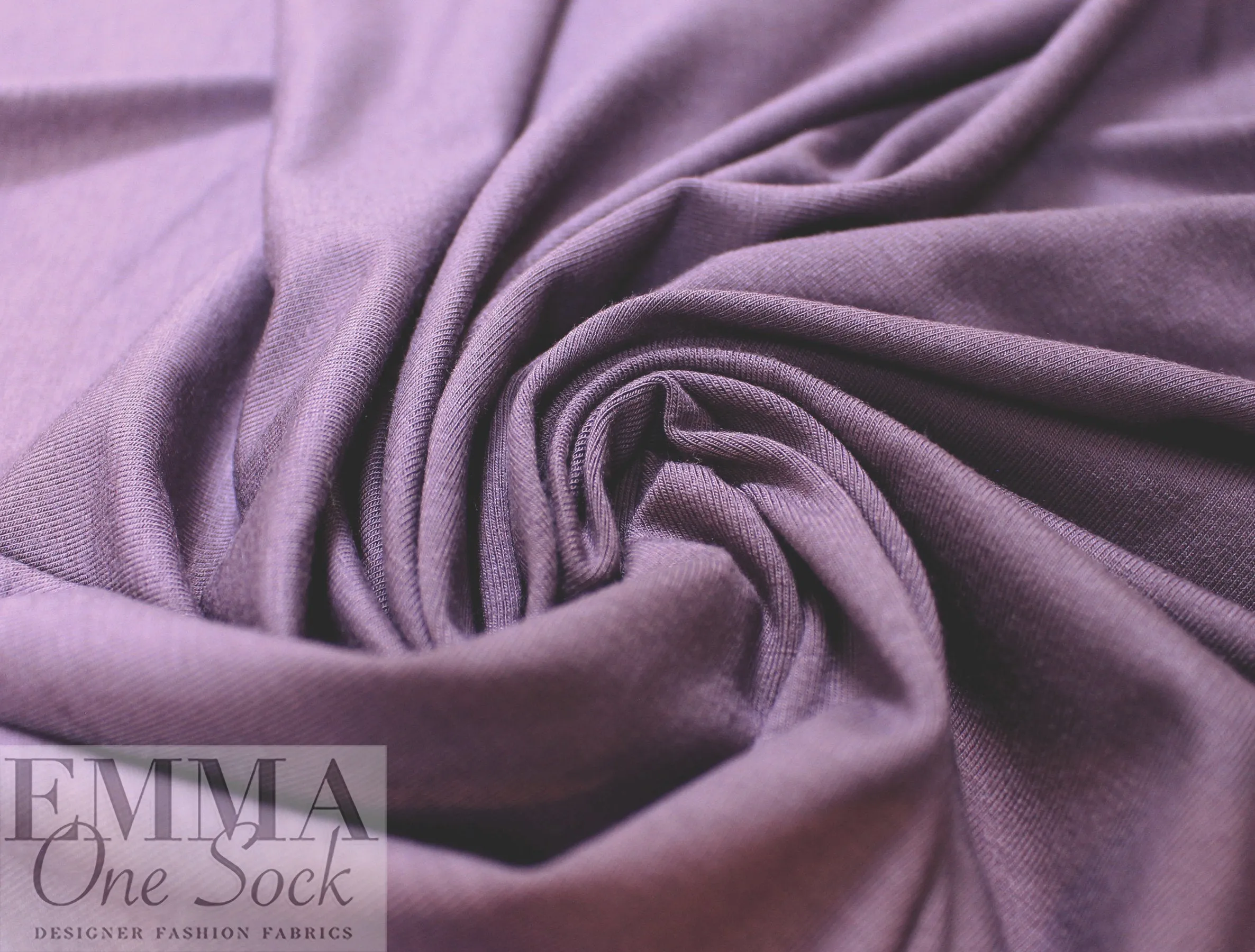 dusty grape Oeko-Tex bamboo/spandex 4-way jersey