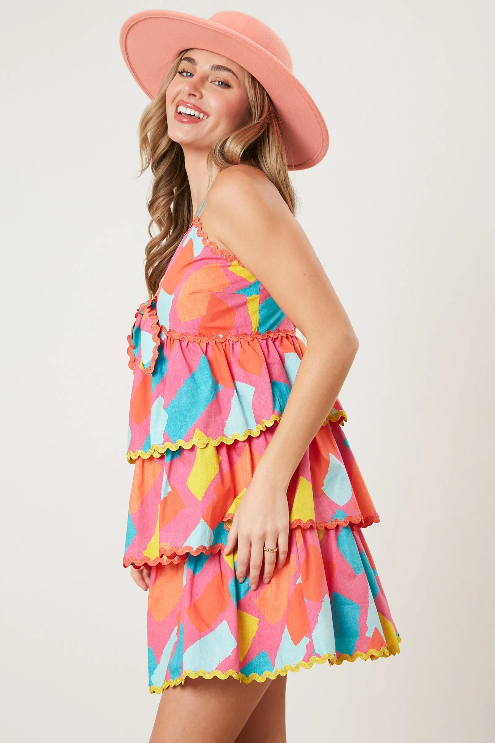 Gabby Poplin Tiered Dress