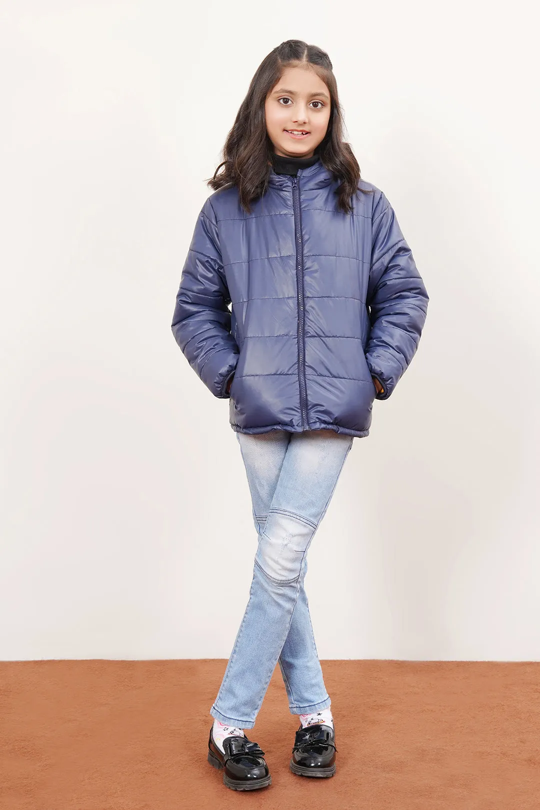 Glasgow Puffer Zipper Jacket With Hood