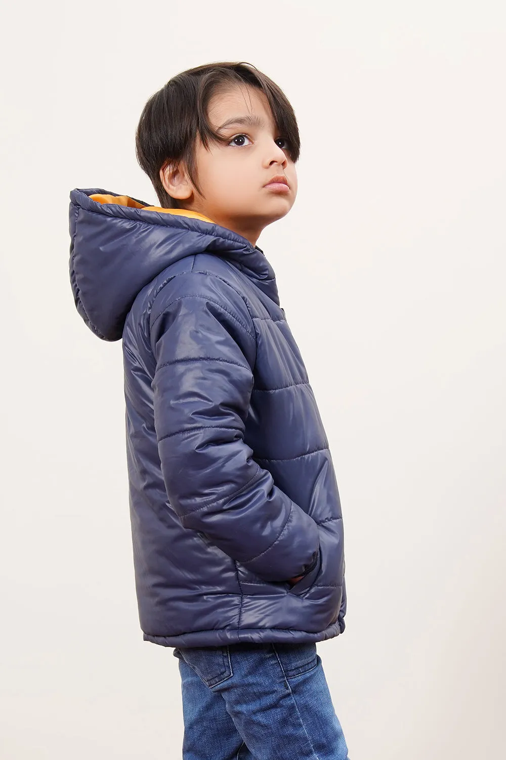 Glasgow Puffer Zipper Jacket With Hood