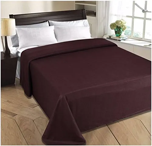 Goyal's ® Plain Fleece Makar Sankranti Special Double Bed Blanket - Pack of 14