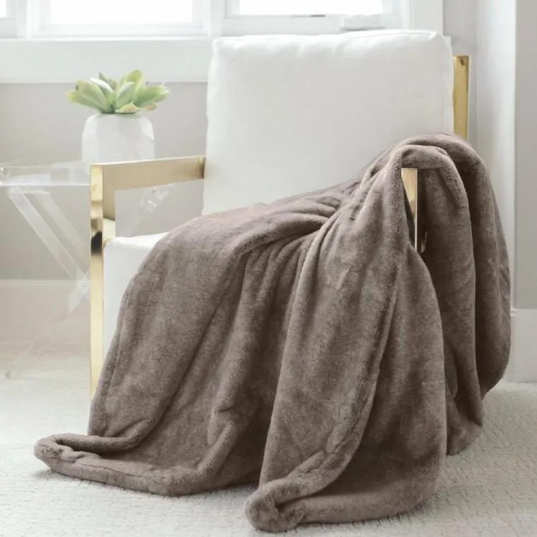 GRAND FAUX FUR THROW BLANKETS