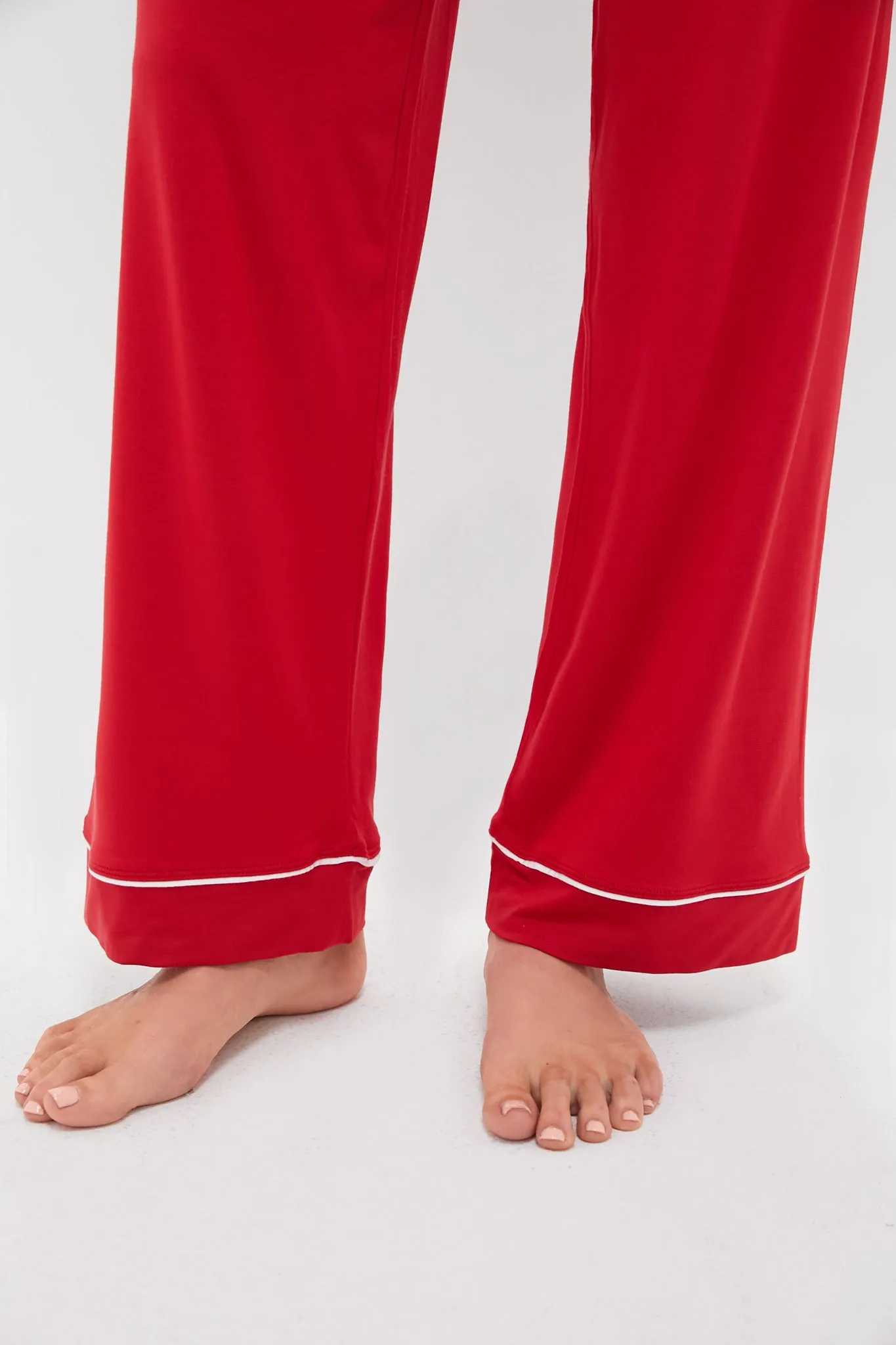 Haute Red Gisele Long PJ Set